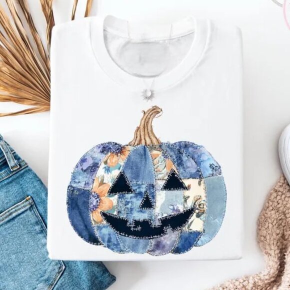 Tops - Fall Pumpkin Shirt, Thanksgiving Shirt, Pumpkin Season Shirt, Fall Season Shirt